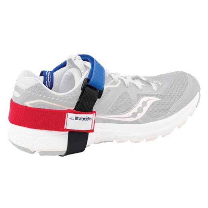 ACL Staticide 8120 Economy Heel Grounder With D-Ring, Black/Blue/Red