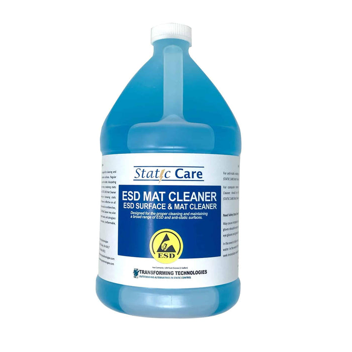 Transforming Technologies STATIC CARE Anti-Static Mat, Glass & Hard Surface Cleaner, Gallon