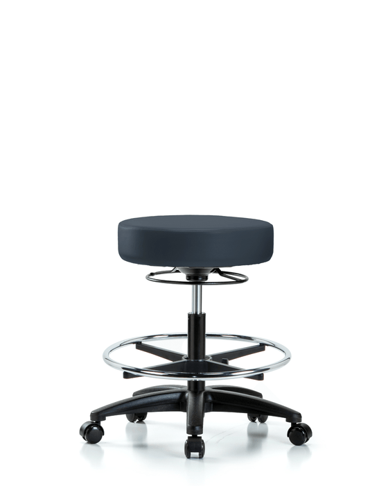 Medium Bench Height Vinyl Stool without Back